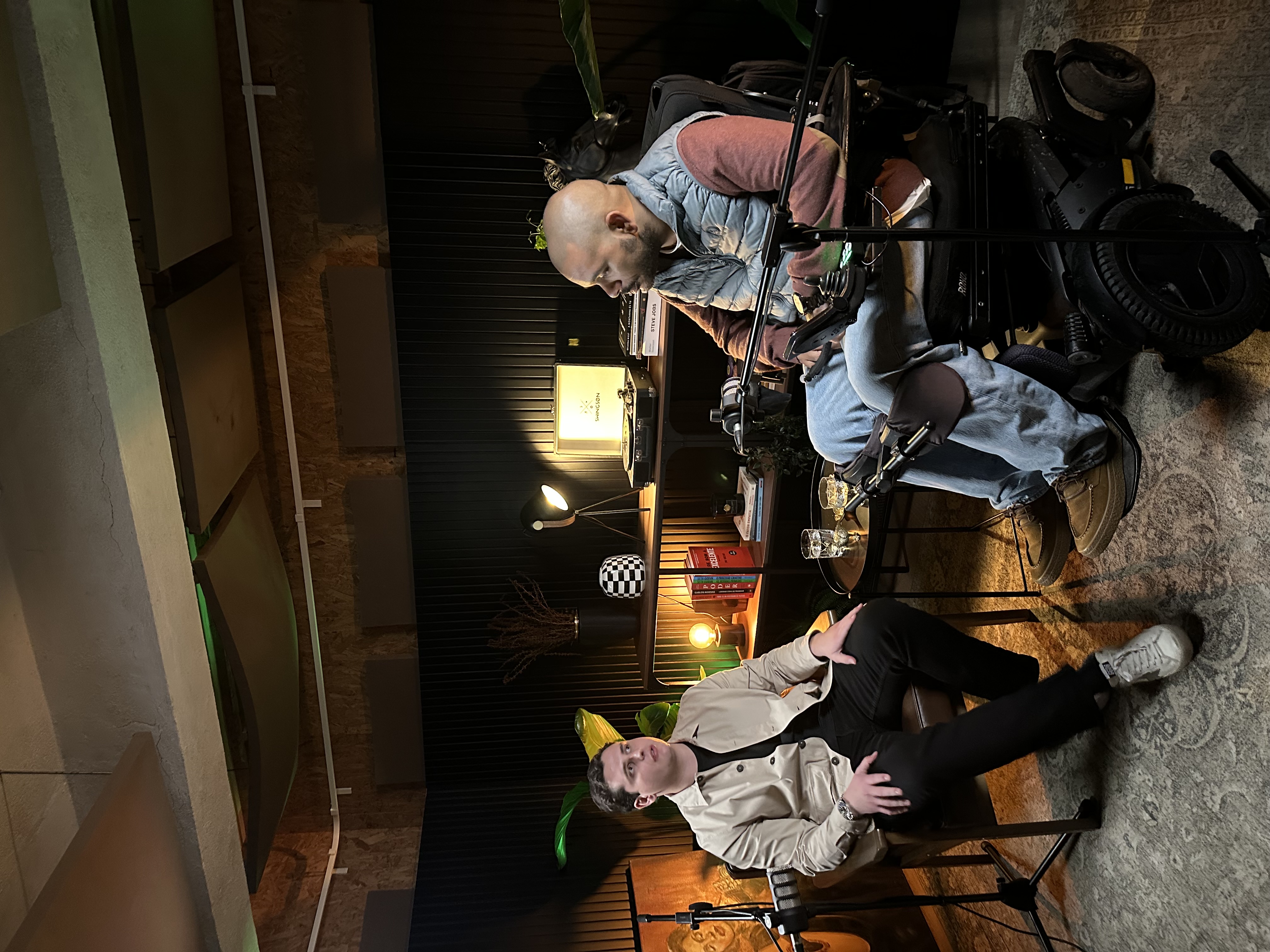 Gravação do podcast Aguenta a Guinada